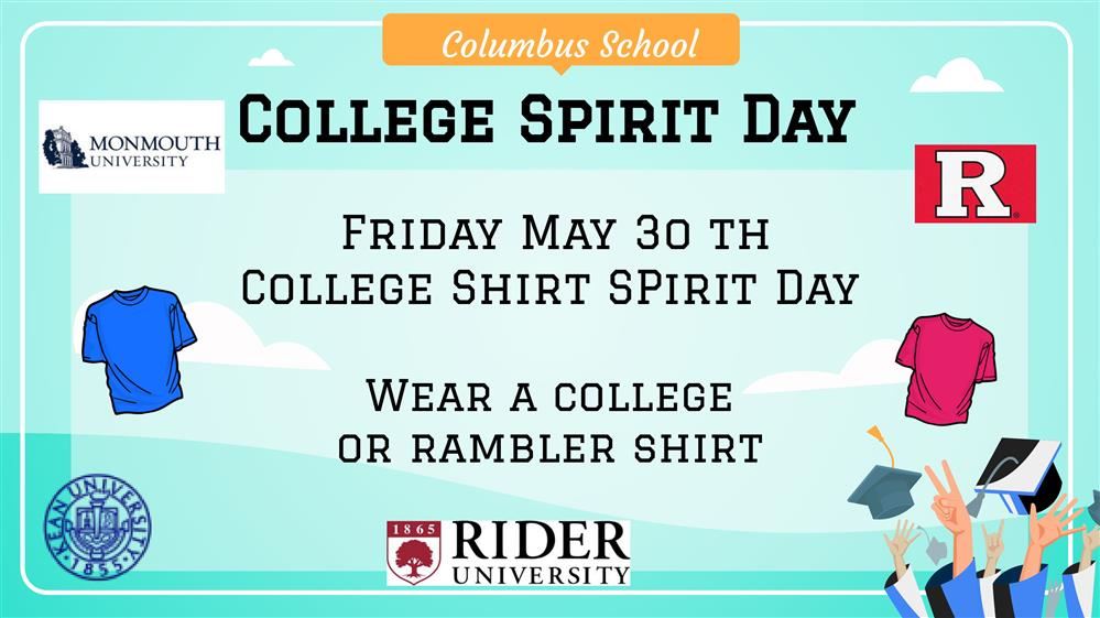  Wear a College or RAMBLER Shirt